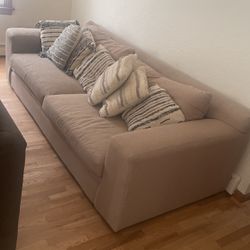 Couch And Large Chair With Ottoman
