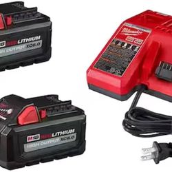 M18 18-Volt Lithium-Ion High Output Starter Kit with Two 6.0 Ah Battery and Char