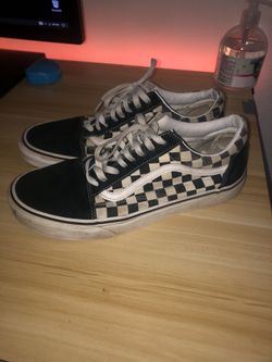 Checkered Vans Size 10.5