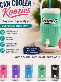 Mini Igloo Can Koozie – 3D Printed PETG | Custom Name | 12oz