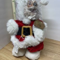 1989 Raikes Wooden Santa Claus Bear Limited Edition