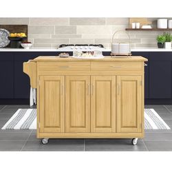 Kitchen Island Cart, Brown
