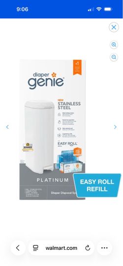 Diaper Genie Platinum Stainless Steel Diaper Pail