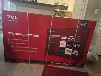 Brand New TCL 65’’ Roku TV