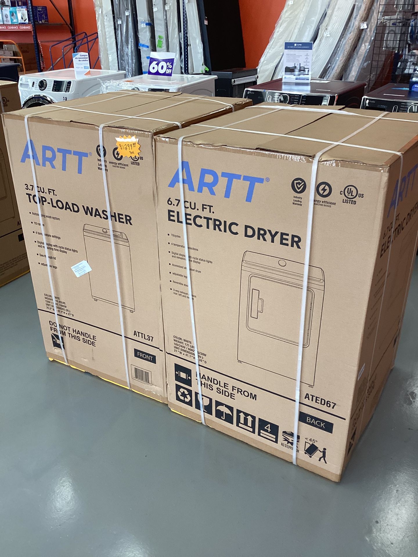 ARTT WASHER DRYER SET