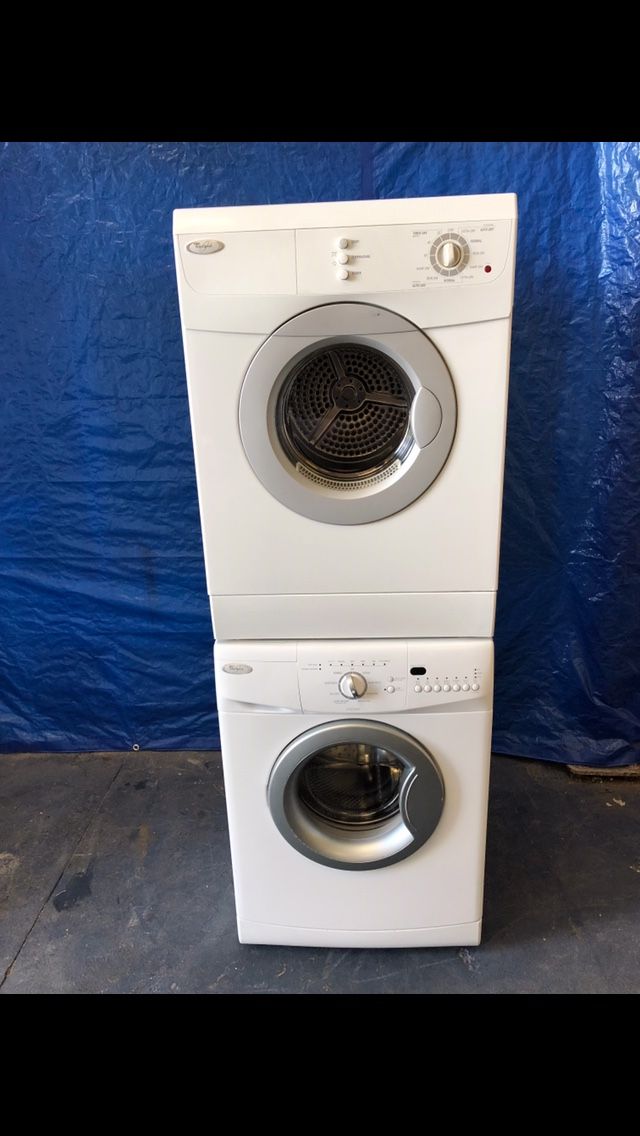 Whirlpool 24 inch stackable front load washer and dryer