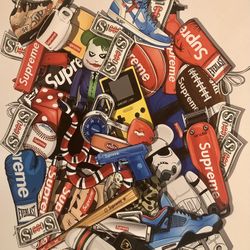 Supreme Art Print On Canvas