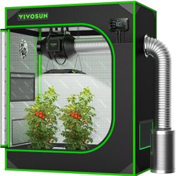 Grow Tent w/ 2 Fans And 600w Light