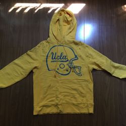 Yellow vintage UCLA football hoodie