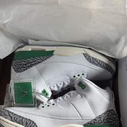 Jordan Retro 3 Lucky Green 3 Sz9 Men 