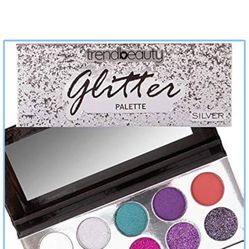 New Trend Beauty Silver Glitter Eyeshadow Palette
