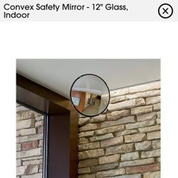 12" Glass Indoor Convex Safety Mirrors