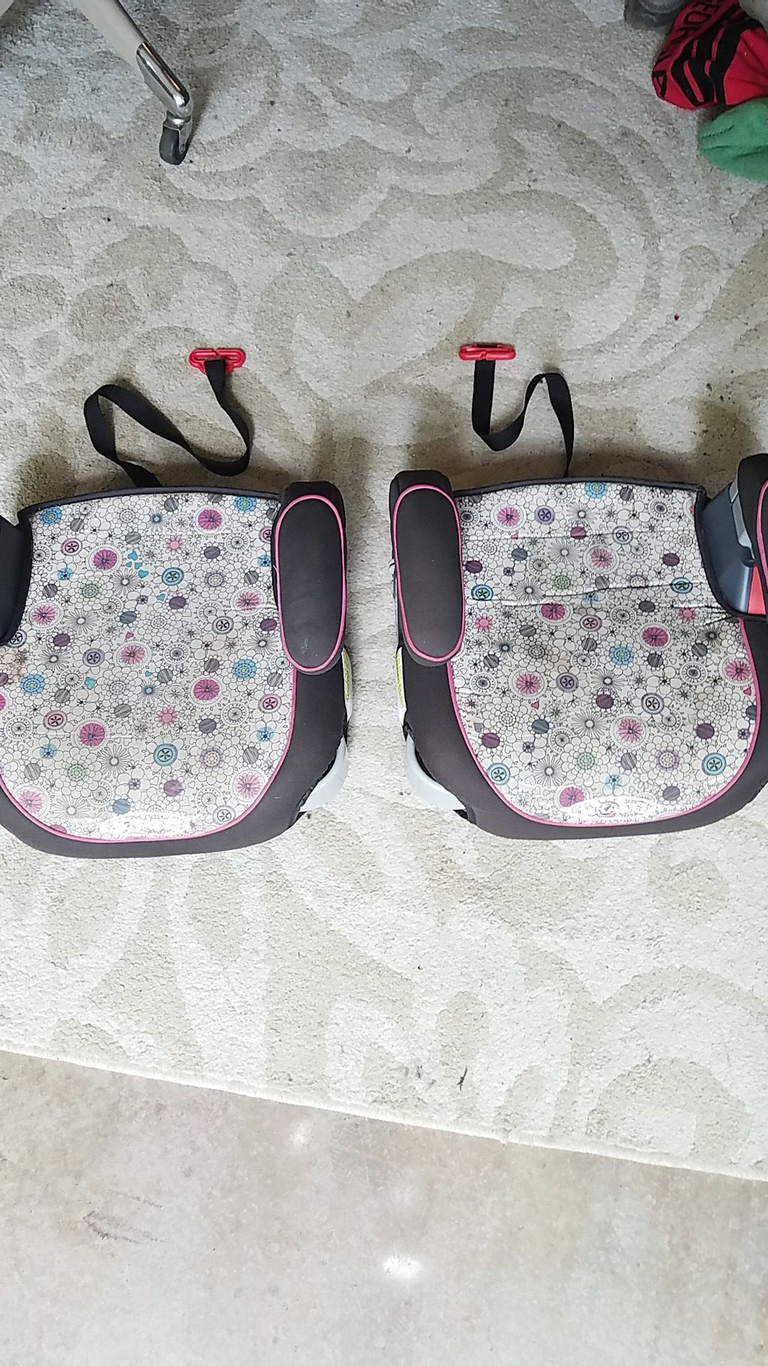 3 x Graco flowers booster seats