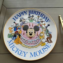 Disney Mickey Mouse 50th Birthday Celebration Special Edition Collectors Plate