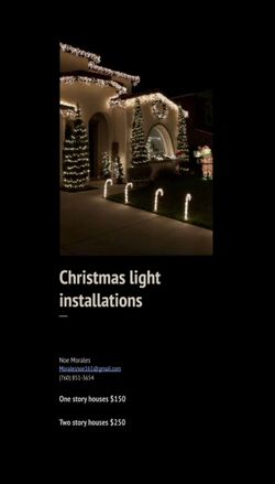 Christmas Light Instillation