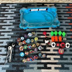 Beyblade Lot – 26 Beyblades + 14 Launchers + Stadium – Great Deal!