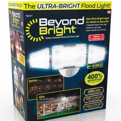 LED LIGHT MOTION SENSING WITH ON/OFF SWITCH HARD WIRED ELECTRIC
