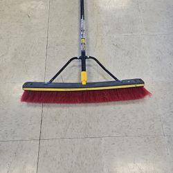 Quickie 24" Multi- Surface 2-in-1 Squeegee Push Broom I-8167