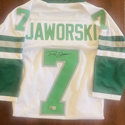 Ron Jaworski Signed Eagles Football Jersey Beckett COA