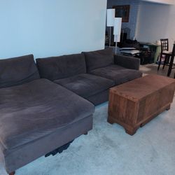 FRER Used Sectional Brown Couch