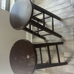 BAR Height Wooden Stools 