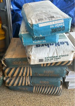 Portland, cement, stucco and thinset
