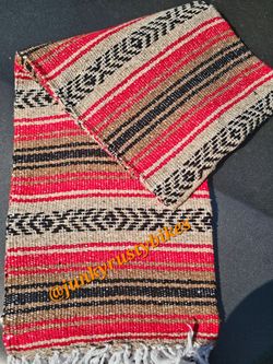 New brown falsa mexican blanket
