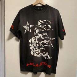 Hellstar Thorn Black And Red T Shirt