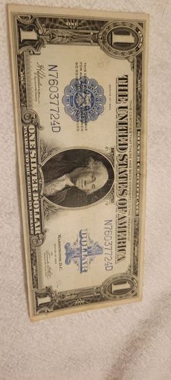 1923 $1 Large Silver Certificate (VF Condition / Well Centered) Horse Blanket