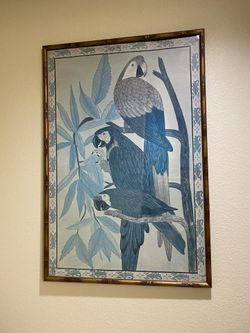 Wall photo parrots