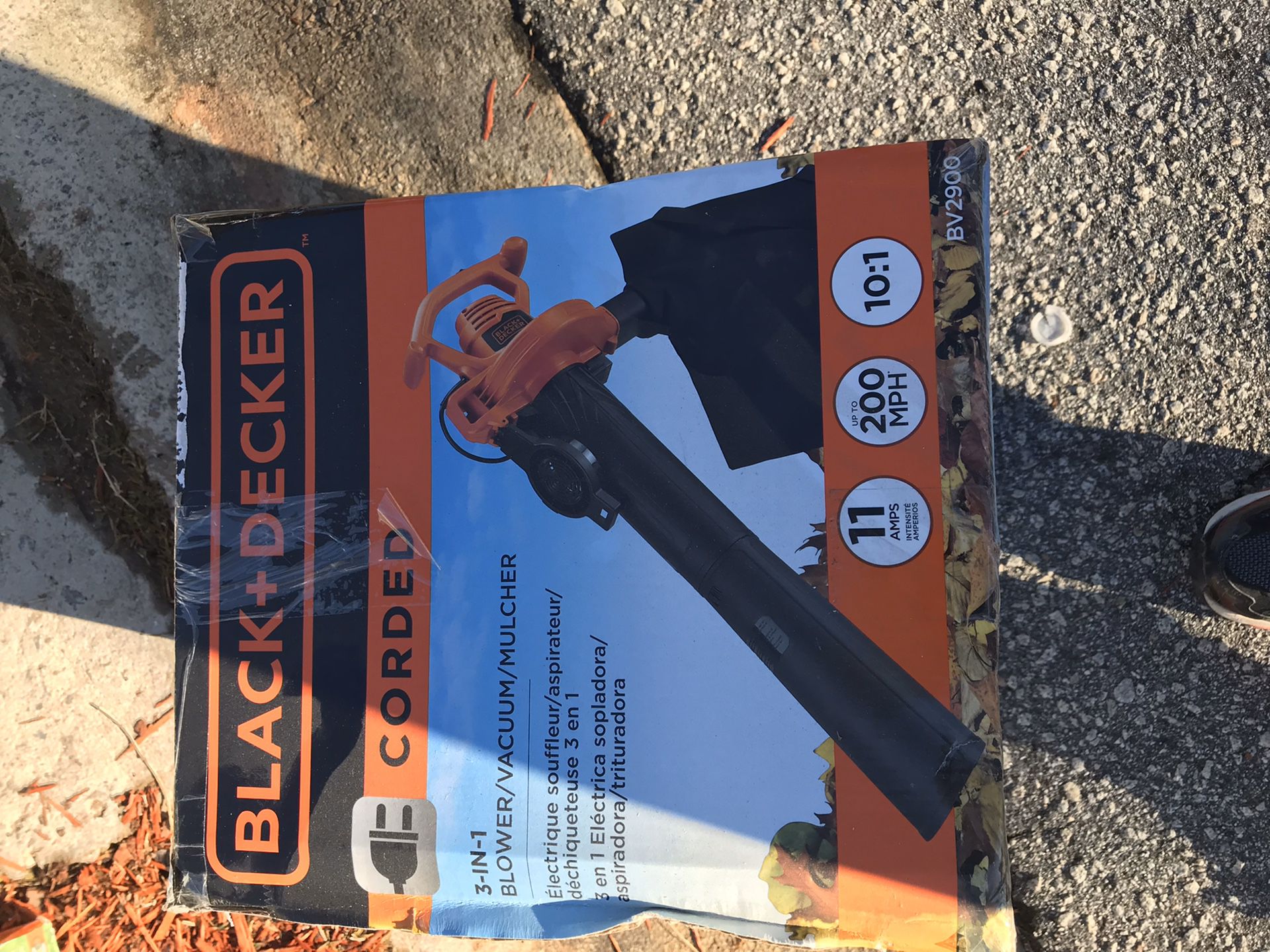 Black and decker blower with bag
