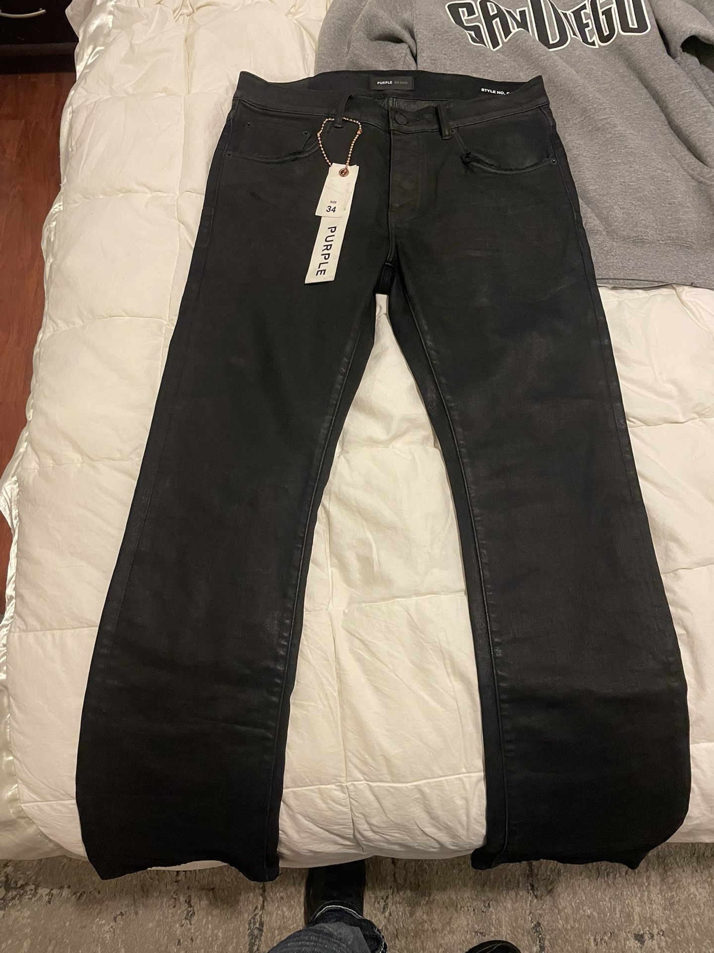Purple jeans