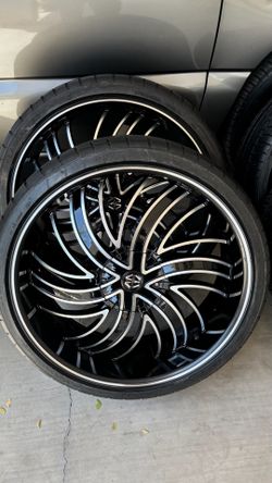 24 INCH WHEELS AND TIRES 5x115 & 5x120
