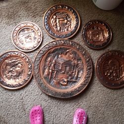 Vintage Copper Plates Coopercraft Guild