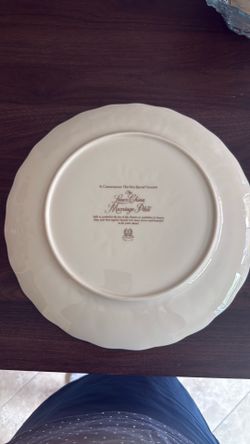 Lenox China marriage plate