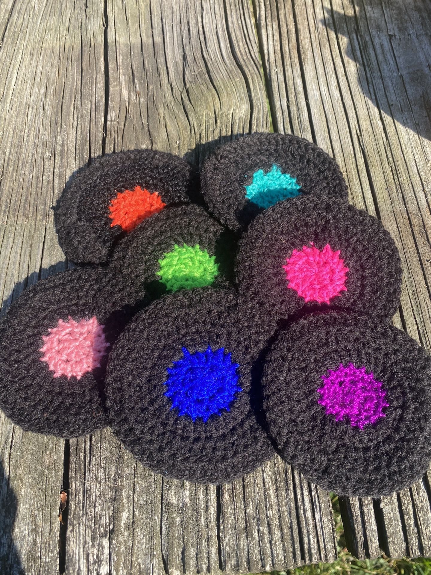 Crochet Vinyl Record Coasters