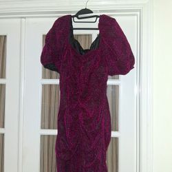 Plum Shimmer Dress