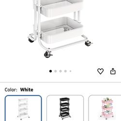 3 Tier Rolling Utility Cart