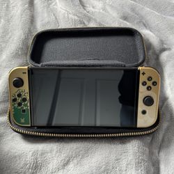 Legend Of zelda OLED Switch Console With Docking Station, Controller And Tear Of The Kingdom game! 