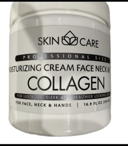 Skin Care Collagen Moisturizing Cream – Face, Neck & Hands – Professional Size 16.9 fl oz – Free Shipping & Pickup