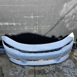 2015-2023 Dodge Charger Front Bumper Cover White Oem Original