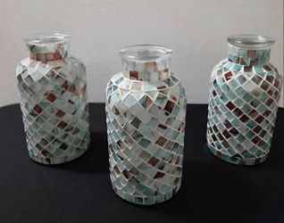 *** CLEARANCE *** PIC Frame Mosaic Vases ($25 EACH) @ Lasting Creations
