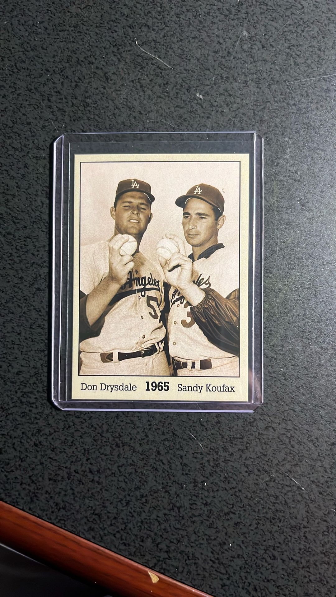 Koufax / Drysdale ‘65 Season Baseball Card