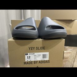 Size 12 YZY Slides “Slate Grey”