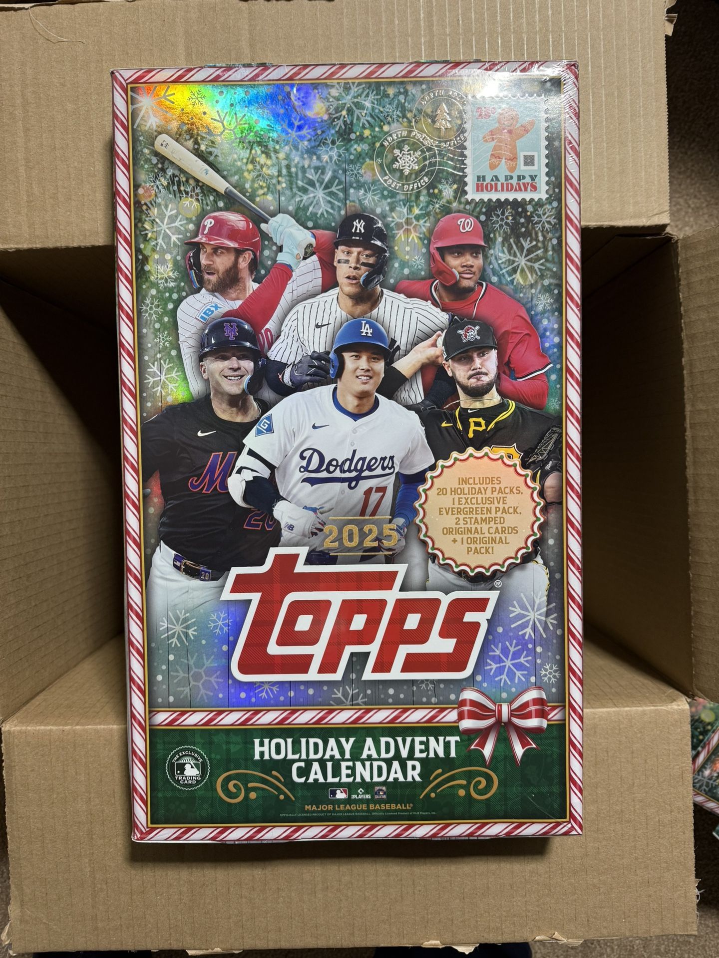 2025 Topps Holiday Baseball Advent Calendar Box’s Available (Shrink Wrapped)
