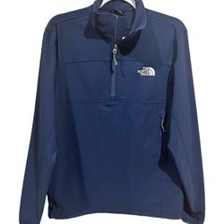 NORTH FACE Men’s Size Small Navy Blue Nimble 1/4 Zip Long Sleeve Pullover