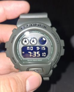 G SHOCK DW6900LU-3 Military Green Orange inner band Reverse DW6900