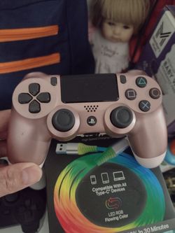 PS4 wireless controller DualShock rose gold $30 firm