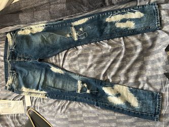 Ksubi Distressed Bleached Denim Jeans