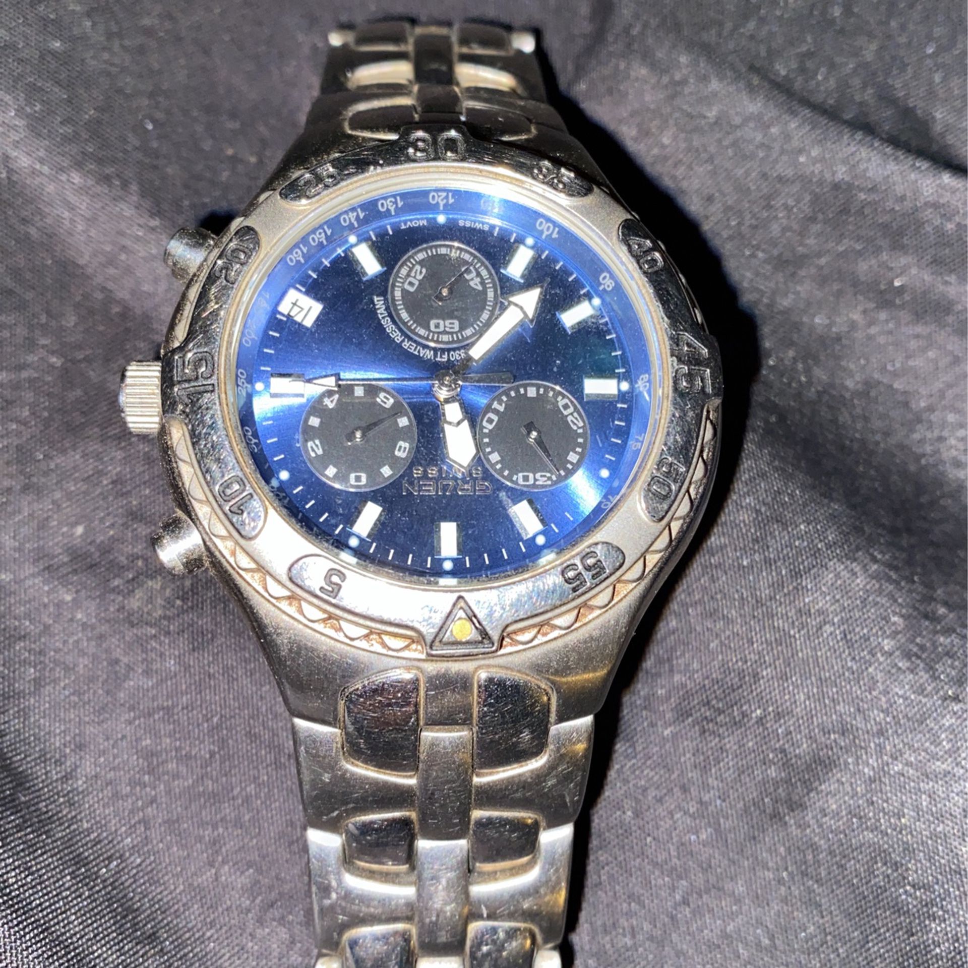Gruen Swiss Men's GSM002. Stainless Steel Watch. for Sale in Orlando ...